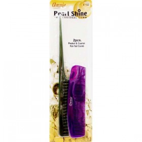 Annie Pearl Shine Pocket Coarse Rat Tail Comb #152